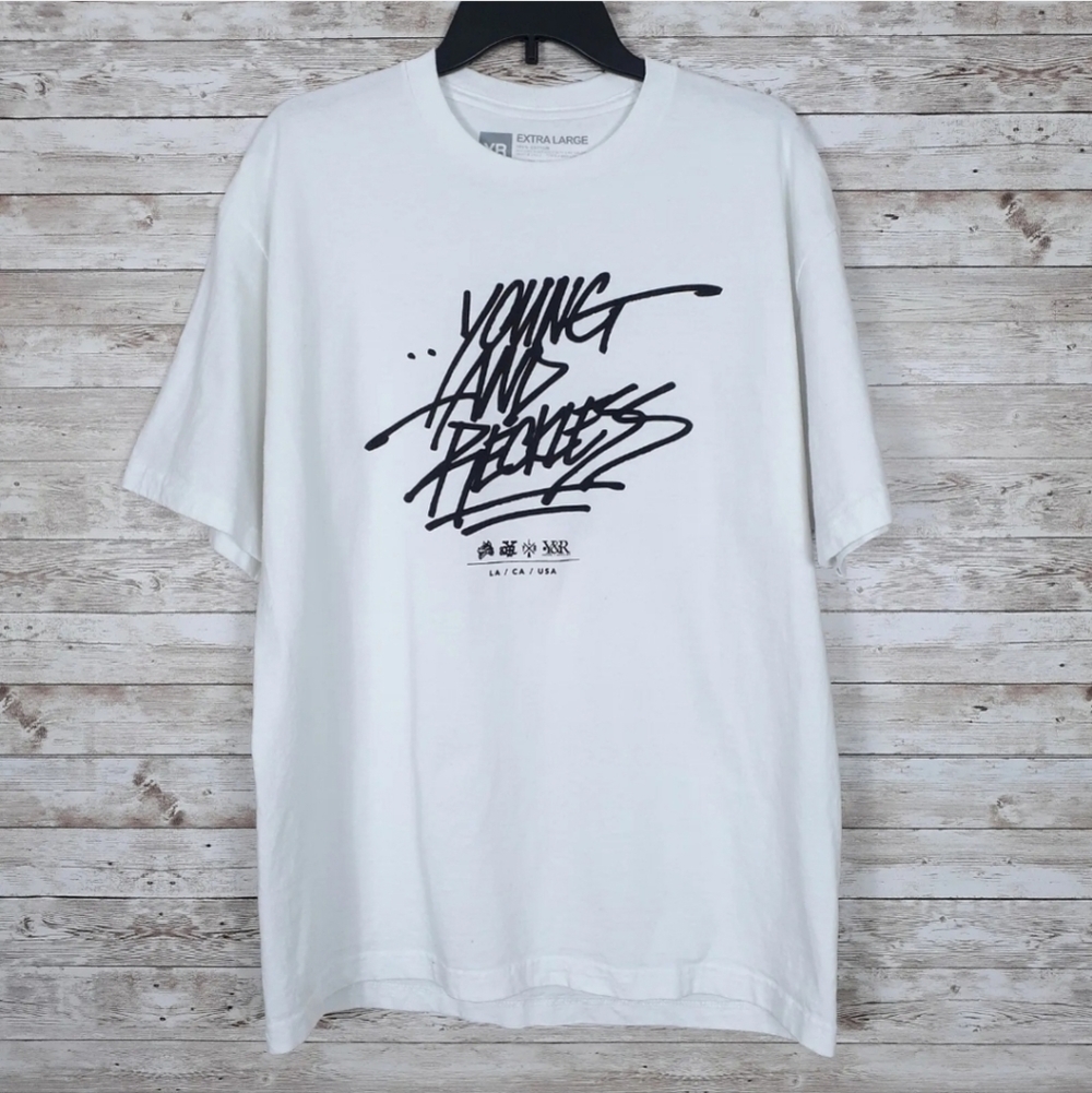 Young And Reckless Mens Tee XL Short Sleeved Shirt 754